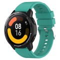 Protruding Head Silicone Strap Silver Buckle For Samsung Galaxy Watch 46mm 22mm(Teal Green)