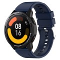 Protruding Head Silicone Strap Silver Buckle For Samsung Galaxy Watch 46mm 22mm(Navy Blue)