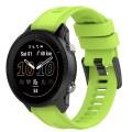 For Garmin Approach S60 22mm Solid Color Silicone Watch Band(Lime Color)