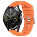 For Huawei Watch GT3 46mm 22mm Solid Color Soft Silicone Watch Band(Orange)