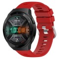 For Huawei Watch GT 2E 22mm Solid Color Soft Silicone Watch Band(Red)