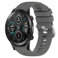 For Honor Magic Watch 2 46mm 22mm Solid Color Soft Silicone Watch Band(Dark Grey)