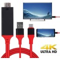 USB 3.1 Type-C to HDMI MHL 4K HD Video Digital Converter Cord for Android Phone to Monitor Projector