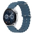 For Huawei Watch GT3 42mm 20mm Ocean Style Silicone Solid Color Watch Band(Rock Gray)