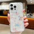 For iPhone 15 Pro Fresh Small Floral Phone Case  Drop Glue Protective Cover(D01 Beautiful Bouquet)