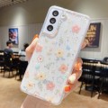 For Samsung Galaxy A50 Fresh Small Floral Epoxy TPU Phone Case(Hand-painted Flowers 2)