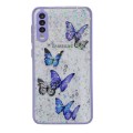 For Samsung Galaxy A51 4G Color Butterfly Glitter Epoxy TPU Phone Case(Purple)