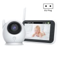 ABM100 4.3 inch Wireless Video Color Night Vision Baby Monitor 360-Degree Security Camera(EU Plug)