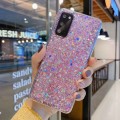 For Samsung Galaxy Note10+ Glitter Sequins Epoxy TPU Phone Case(Pink)