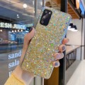 For Samsung Galaxy A10/ M10 Glitter Sequins Epoxy TPU Phone Case(Gold)