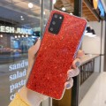 For Samsung Galaxy A40 Glitter Sequins Epoxy TPU Phone Case(Red)