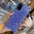 For Samsung Galaxy A51 4G Glitter Sequins Epoxy TPU Phone Case(Blue)