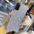 For Samsung Galaxy A73 5G Glitter Sequins Epoxy TPU Phone Case(Silver)