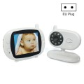 BM850 3.5 inch Wireless Video Color Baby Monitor Night Vision Temperature Monitor(EU Plug)