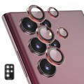 For Samsung Galaxy S23 Ultra 5G ENKAY Rear Lens Aluminium Alloy Tempered Glass Film(Red)