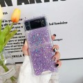 For Samsung Galaxy Z Flip4 Glitter Sequins Epoxy TPU Phone Case(Purple)