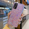 For Samsung Galaxy S23+ 5G Glitter Glitter Drop Glue TPU Phone Case(Pink)