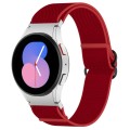 For Samsung Galaxy Watch 5 44mm Nylon Stretch Black Buckle Watch Band(Red)