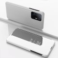 For Xiaomi 13 Pro Plated Mirror Horizontal Flip Leather Case with Holder(Silver)