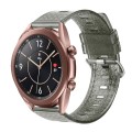 For Samsung Galaxy Watch 3 41mm 20mm Transparent Shiny Diamond TPU Watch Band(Black)