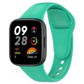 For Redmi Watch 3 Loop Type Solid Color Silicone Watch Band(Mint Green)