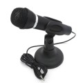 K-307 3.5mm Home Stereo MIC Computer Desktop Chatting Gaming Microphone with Stand