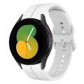 For Samsung Galaxy Watch5 44mm 20mm Loop Silicone Watch Band(White)