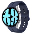 For Samsung Galaxy Watch 6 44mm 20mm Loop Silicone Watch Band(Navy Blue)