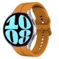 For Samsung Galaxy Watch 6 40mm 20mm Loop Silicone Watch Band(Amber Yellow)