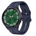 For Samsung Galaxy Watch 6 Classic 47mm 20mm Loop Silicone Watch Band(Navy Blue)