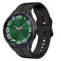 For Samsung Galaxy Watch 6 Classic 47mm 20mm Loop Silicone Watch Band(Black)