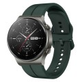 For Huawei GT2 Pro 22mm Loop Silicone Watch Band(Dark Green)