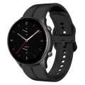 For Amazfit GTR 2e 22mm  Loop Silicone Watch Band(Black)