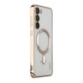 For Samsung Galaxy S23+ 5G ENKAY Electroplated MagSafe Shockproof TPU Phone Case with Lens Film(Gold