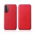 For Samsung Galaxy S23+ 5G Retro Texture Magnetic Leather Case(Red)