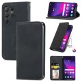 For Samsung Galaxy S24 Ultra 5G Retro Skin Feel Magnetic Leather Phone Case(Black)