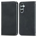 For Samsung Galaxy M15 Retro Skin Feel Magnetic Leather Phone Case(Black)