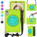 For Samsung Galaxy Tab A9+ 10.95 X210 EVA Hybrid PC Shockproof Tablet Case with Frame(Grass Green)