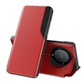 For Honor X50 Attraction Flip Holder Leather Phone Case(Red)