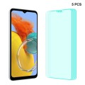 For Samsung Galaxy M14 5pcs ENKAY Hat-Prince 0.26mm 9H 2.5D High Aluminum-silicon Tempered Glass Fil