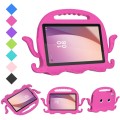 For Lenovo Tab M9 2023 Octopus Style EVA Hybrid PC Shockproof Tablet Case with Strap(Rose Red)