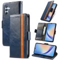 For Samsung Galaxy A34 5G CaseNeo Splicing Dual Magnetic Buckle Leather Phone Case(Blue)