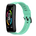 For Huawei Band 6 Solid Color Silicone Watch Band(Lake Blue)