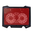 S200 Dual Silent Cooling Fan Portable Slim Notebook Cooling Pad for Laptop(Red)