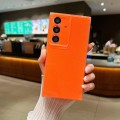 For Samsung Galaxy S23 FE 5G Jelly Glitter Solid Color TPU Phone Case(Orange)