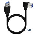 JUNSUNMAY USB 3.0 A Male to USB 3.0 B Male Adapter Cable Cord 1.6ft/0.5M for Docking Station, Extern