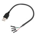 USB Male JUNSUNMAY USB 2.0 A to Female 4 Pin Dupont Motherboard Header Adapter Extender Cable, Lengt