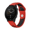 For Garmin Forerunner 955 22mm Sports Breathable Silicone Watch Band(Red+Black)