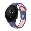 For Garmin Forerunner 955 22mm Sports Breathable Silicone Watch Band(Midnight Blue+Pink)