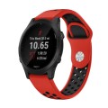 For Garmin Forerunner 945 22mm Sports Breathable Silicone Watch Band(Red+Black)